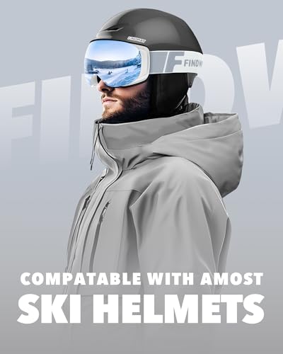findway Ski Goggles OTG for Women Men Adult Youth-Over Glasses Snow Goggles-Interchangeable Lens,Anti Fog Snowboard Goggles - Thumbnail 7