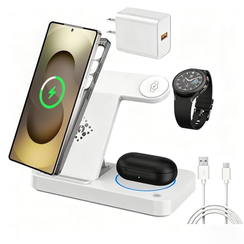 Support de chargeur sans fil pour Galaxy Watch 9 et smartphone Samsung S26 Z Fold
