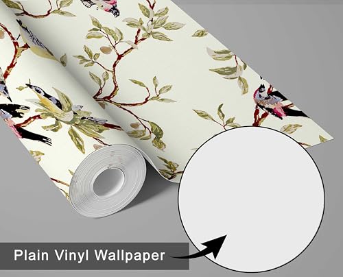 Papel de contacto autoadhesivo de pájaros para pared decorativa de oficina S4Sassy 7