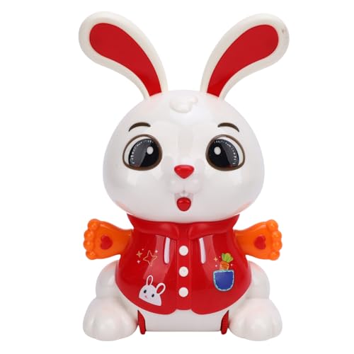 Electric Dancing Toy, 360 Degree Rotating Dancing Bunny Pet Electronic Toy with Light and Music for Children