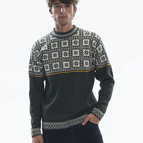 Dale of Norway Men's Tyssoy Crew Neck Wool Pullover Sweater2