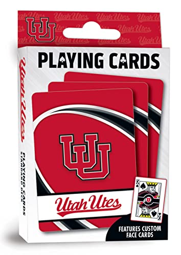 MasterPieces Family Games - NCAA Utah Utes Playing Cards - Officially Licensed Playing Card Deck For Adults, Kids, And Family