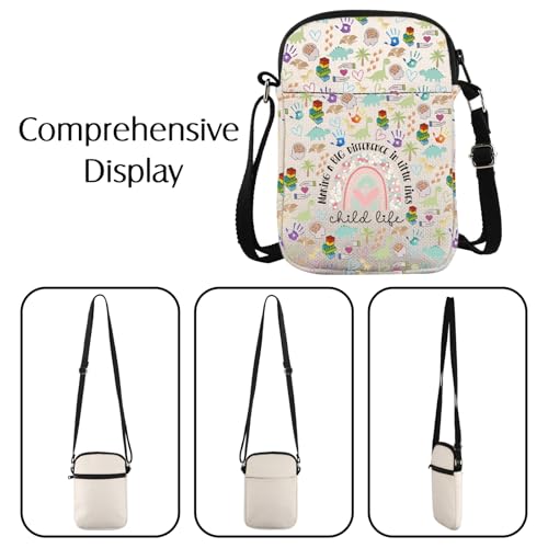 Child Life Specialist Gift Making a Difference In Little Lives Crossbody Bag Child Life CCLS Gift2