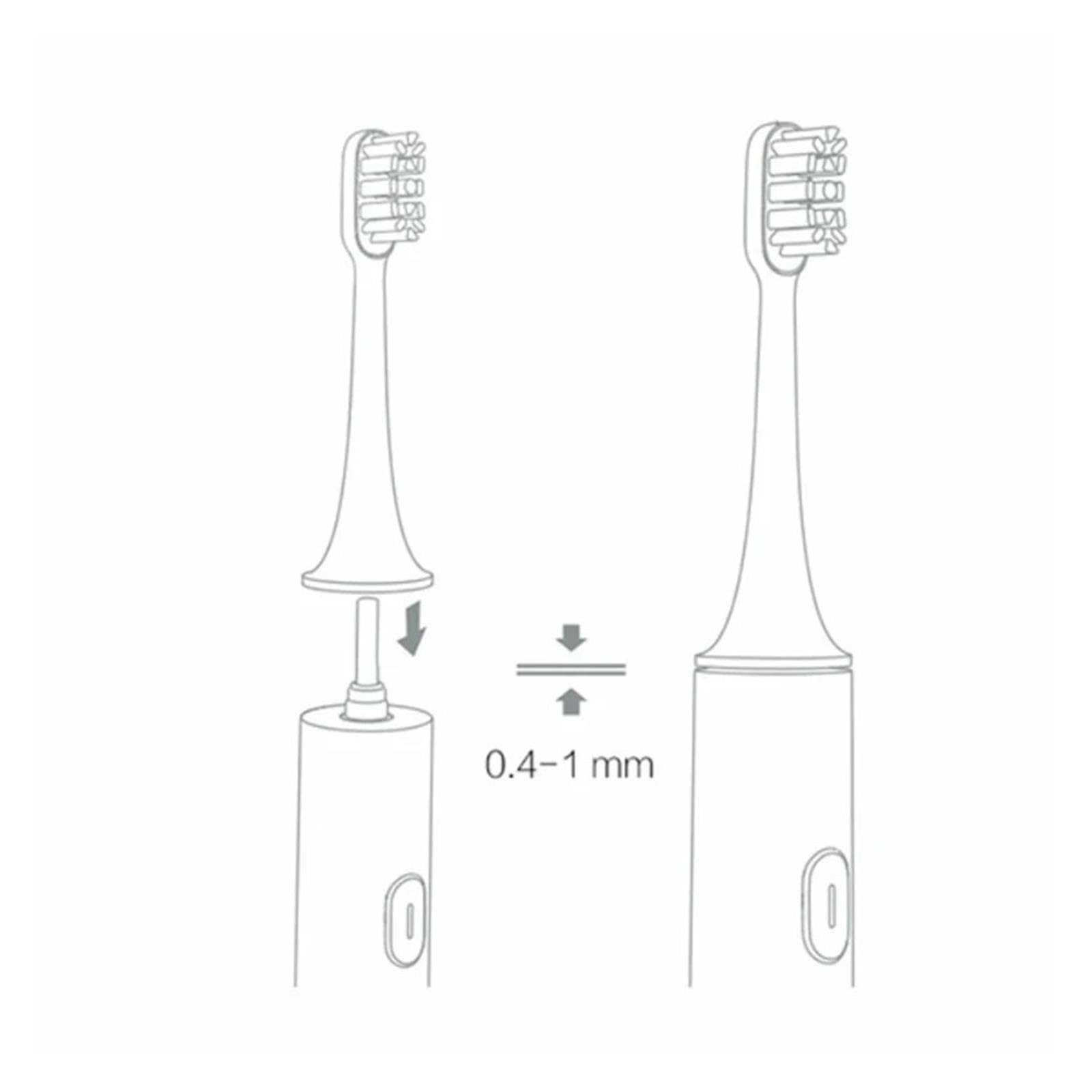 8PCS Testine Di Ricambio Per Spazzolino Elettrico Sonico T100