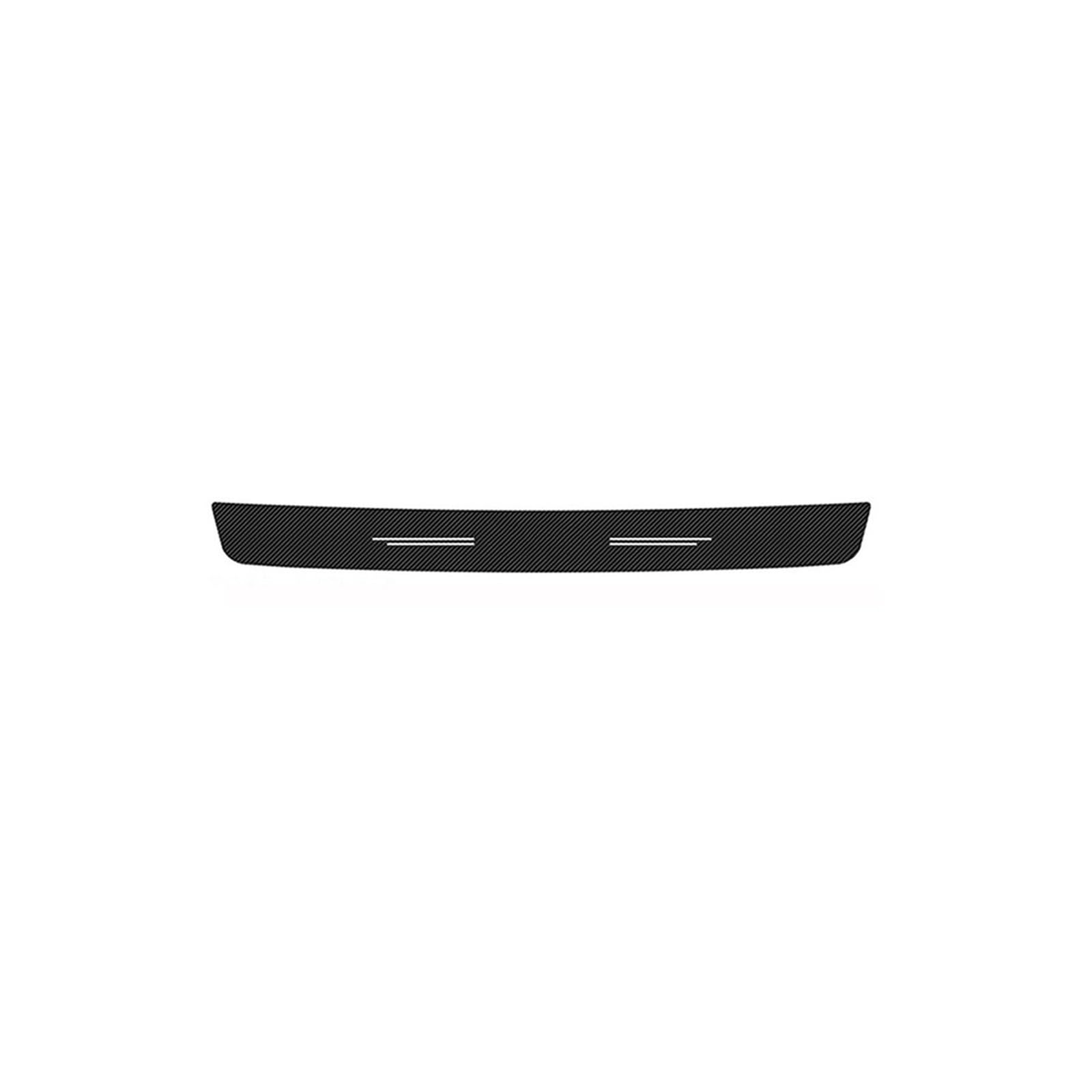 for Jaguar for F-Pace Luminous Door Threshold Strip Sticker Film Rear Trunk Sill Anti Kick Decals Car Interior RESPUNEKBAH(1pc Trunk)