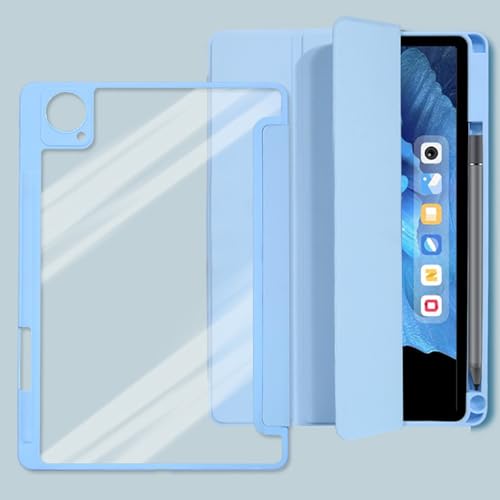 Funda VIVO Pad Air 11.5 con carcasa trasera transparente y tapa de tres pliegues de TPU fina