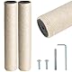 Dimaka Kratzbaum Ersatzstange für Katzen, Karton und Natursisal (Beige, 2 Stämme, 34 cm)