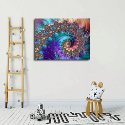 Tableau moderne abstrait géométrique 30x45cm pour décoration salon et bureau