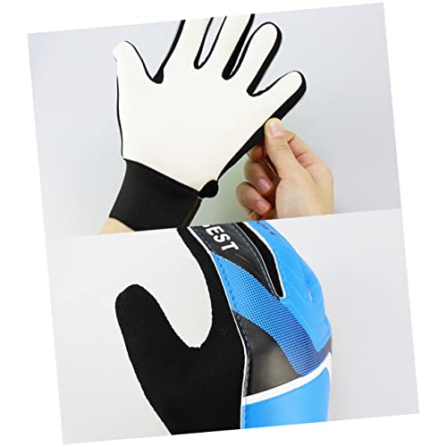 Veemoon 1 De Luvas Para Treinar Equipamento De Futebol Luvas De Látex Para Crianças Equipamento De F