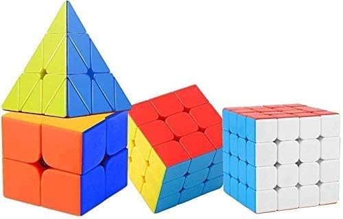 Image of MoYu Rubik Cube Puzzle Toy Game 3D Speed Cube, Stickerless Kids Puzzle Cube, Smooth Turning ABS Brain Teaser Toy for Kids and Adults (7 Best Puzzle)