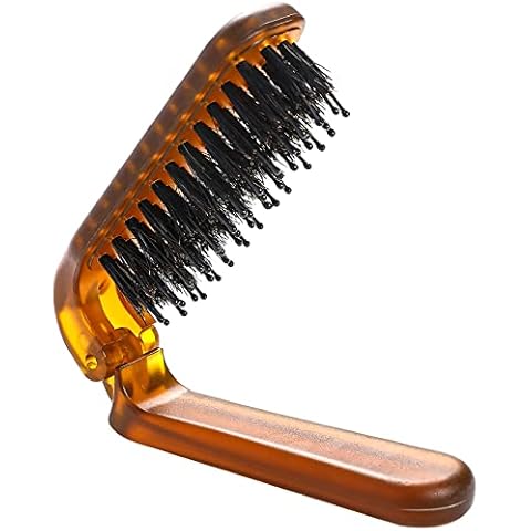 Mozeat Lens Foldable Boar Bristle Hair Brush Cover