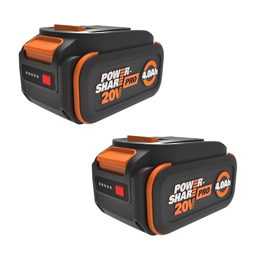 WORX 20 V Lithium-ion Battery 4.0 Ah PowerShare Pro 2 pcs WA3674.J2