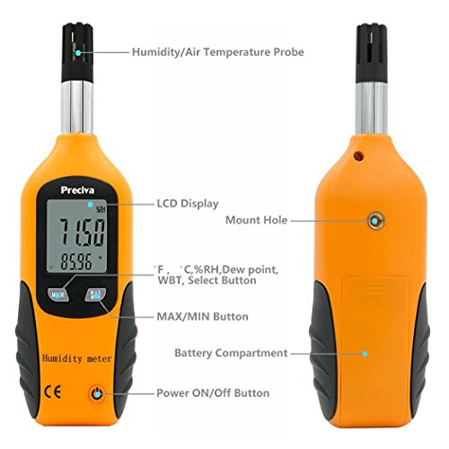 Preciva Digital Psychrometer Thermo-Hygrometer - Image 5