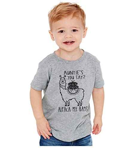 It's Your Day Clothing Auntie's You Say Alpaca My Bags Kids Toddler Boy Girls Crew Neck Shirt2