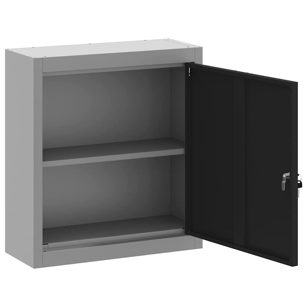 Genérico Armario de Herramientas Negro y Gris 50 x 20 x 55 cm,Bricolaje,Accesorios de Bricolaje,Organización y Almacenamiento de Herramientas,Armarios para herramientas-4103469