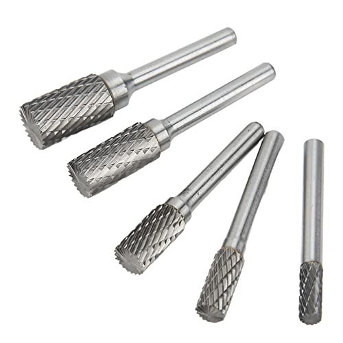 Set de fresas de carburo doble corte 6mm, pack 5 miniatura 4