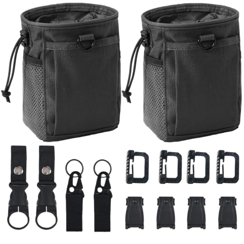 Image of 2Set Tactical MOLLE Dump Pouch with 12 Attachment Backpack Belt Accessories