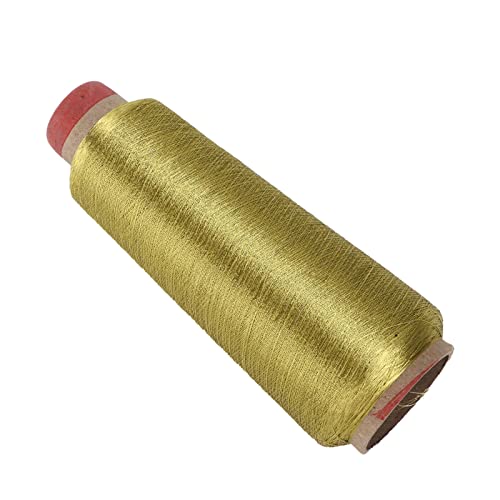 Hilo de coser Pssopp de poliéster para máquina y mano con 1 bobina en color dorado