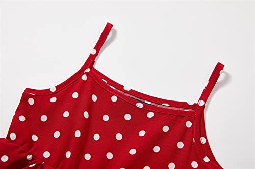 Mud Kingdom Girls Sundress Sling Straps Polka Dots Tiered Layered Dress Summer3