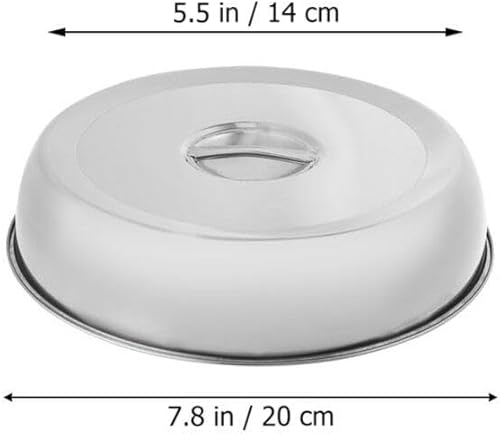 Miniatura 7 de VOSAREA Cubierta de acero inoxidable para fundición de queso, tapa para cocer al vapor, accesorios para parrilla, hamburguesas, hamburguesas,