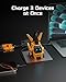 GravaStar 65W Charger, Alpha65 Robot Fast GaN Charger Block, 3-Port Fast Power Adapter, Foldable Compact for Travle, Used for iPhone, MacBook, iPad, Galaxy S23/S24, Steam Deck (65W, Yellow)