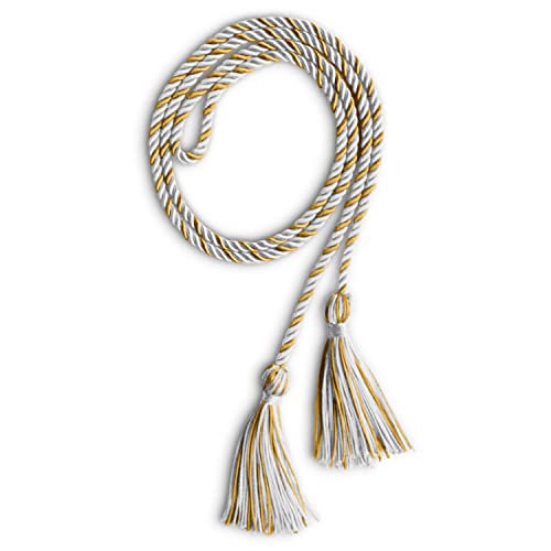 Image of Endea Graduation Single Honor Cord Two-Color (White /Gold)