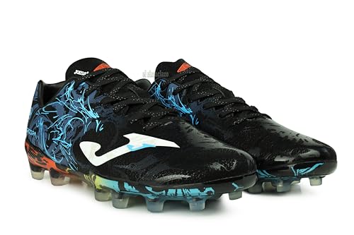 Joma Soccer Cleats Supercopa FG, 6.5-11 US – Precision Control for Firm Ground, Lightweight Microfiber Blanco Marino Royal Azul Negro Verde4