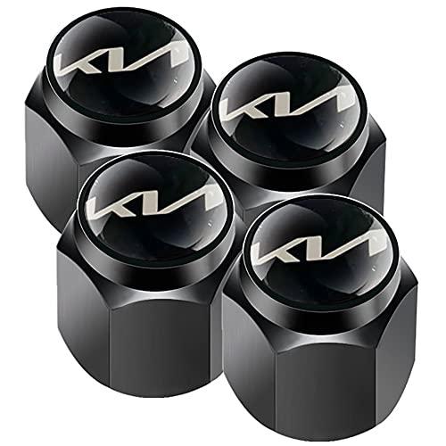 SLINGDA 4 pièces Bouchons Anti-poussière de Valve de Pneu de Voiture pour KIA K2 K3 K5 k9 Sorento Sportage R Rio Soul Automobile Alliage Pneu Hexagonal Bouchon Anti-poussière Cover