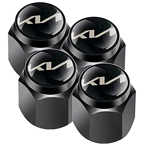 SLINGDA 4 pièces Bouchons Anti-poussière de Valve de Pneu de Voiture pour KIA K2 K3 K5 k9 Sorento Sportage R Rio Soul Automobile Alliage Pneu Hexagonal Bouchon Anti-poussière