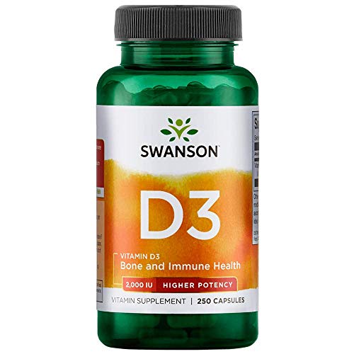 Swanson Higher Potency Vitamin D-3 2000 Iu (50 mcg) 250 Capsules