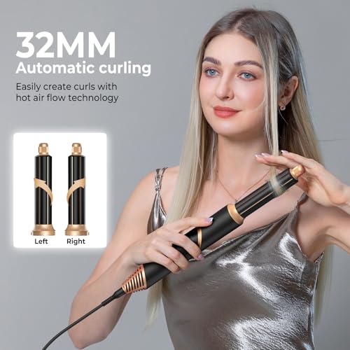 Image of Blow Dryer Brush 5 in 1,Negative Ionic Magic Hair Styler,Hair Dryer Brush with Detachable Air Styler,Hot Air Brush for Women Volumizer,Straightener,Drying