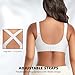 SINFLA Wireless Bras for Women Mesh Crossover Bras Seamless Full Coverage No Underwire Comfortable Supportive Everyday Bra (White,Large)