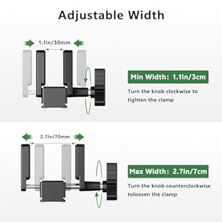 TONYBOO TU-8 Rifle Saddle Mount, Gun Clamp for Hunting and Shooting Tripod, Rifle Tripod Clamp with 1/4" & 3/8" Screw Holes,Compatible with Arca Swiss Quick Release