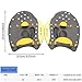 RNXRZANK 1 Pair Swimming Gloves Unisex Hand Paddles Silicone Training Paddle Diving Fin Adjustable Strap Water Resistance Suitable for Men Women Kids P,