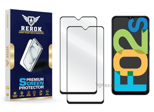 Image of Gorilla Tempered Glass Screen Protector Compatible with Samsung Galaxy F02s [Pack of 2] | Edge-to-Edge, Bubble-Free, Case Friendly, Easy Installation Kit