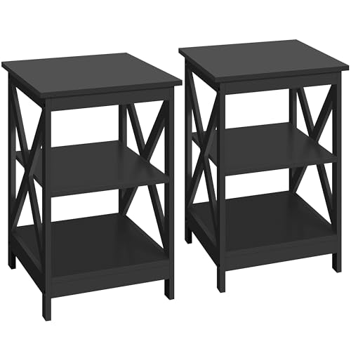 AMAZON: Black End Table | Set of 2
