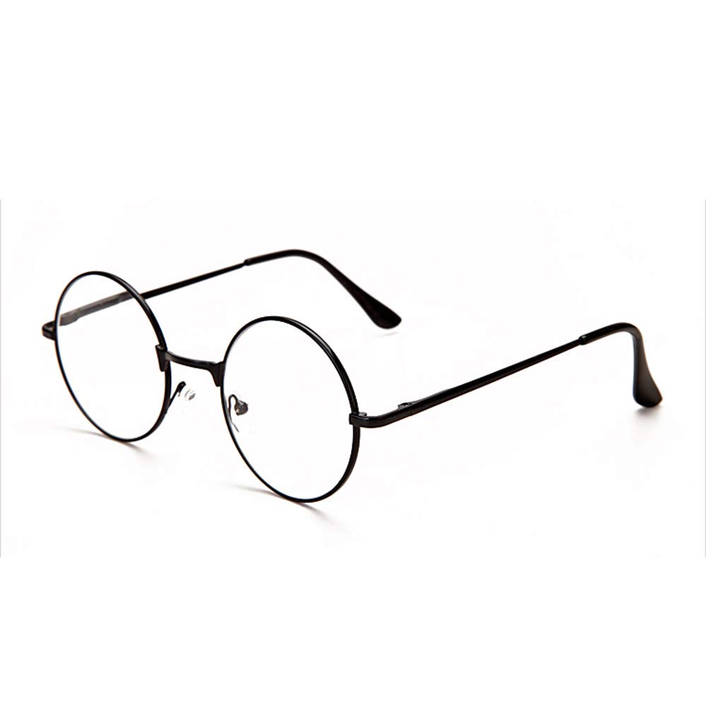 Reading glasses KUWD Fashion, Ultra-Light Retro with Round Frame, Multiple Color Options, Hardened Resin Lenses, Non-Slip Temples, Silicone Nose Pads, Built-in Retractable Spring Hin