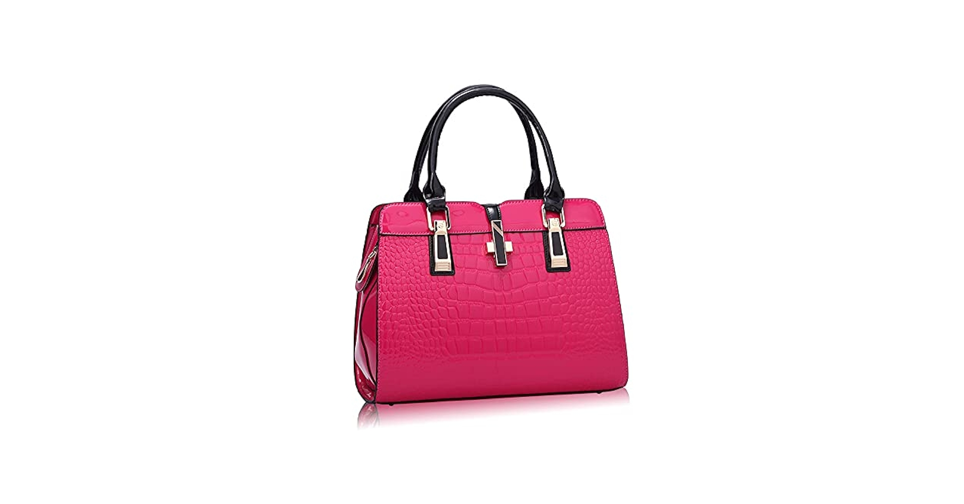 Amazon.com: ROUROU Patent Leather Handbags for Women