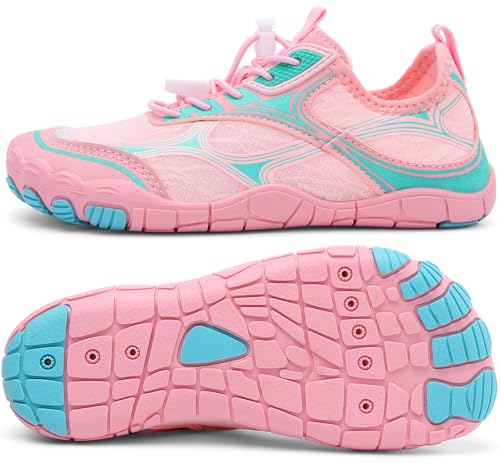 Image of UBFEN Kids Water Shoes for Boys Girls Quick-Dry Swim Aqua Socks | Lightweight, Barefoot-style, Perfect for Water parks, Beach, Pool, Kayak, Creek Hiking, Camping, Toddler, Little Kid, Big Kid