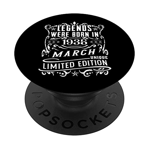 Cumpleaños Marzo 1935 Edición Limitada Regalo March 1935 PopSockets PopGrip Intercambiable