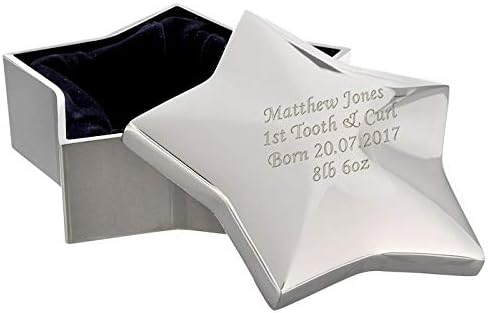 Personalised Small Star Trinket Box Engraved