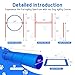 Polar Aurora Dog Agility Equipment, Dog Obstacle Courses Backyard - Pet Outdoor Games w/Adjustable High Jump, Agility Weave Poles, Tunnel, Jumping Ring, Pause Box, 2 Balls,Whistle and Carrying Bag