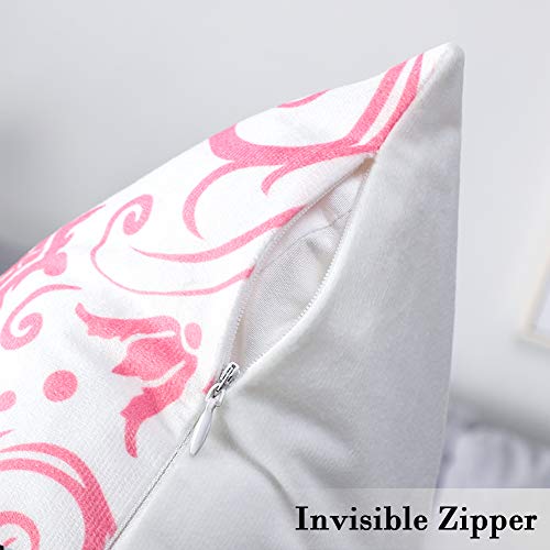 Artscope 4er-Set Dekorativ Kissenbezug 45 x 45 cm, Hochwertige Polyester Mikrofaser Kissenbezüge Dekokissen Kissenhülle… – Bild 4