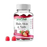 Greenfield Nutritions - Halal Biotin Gummies Vitamin for Hair, Skin and Nails, Supports Fat Metabolism, Hair Growth, Strong Nails & Clear Skin, Gelatin Free, Non-GMO, and Gluten Free - 90 Gummies