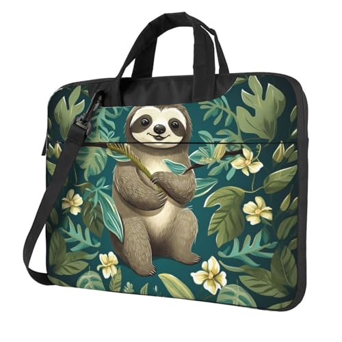 Maletín para portátil con diseño de perezoso adorable miniatura 1
