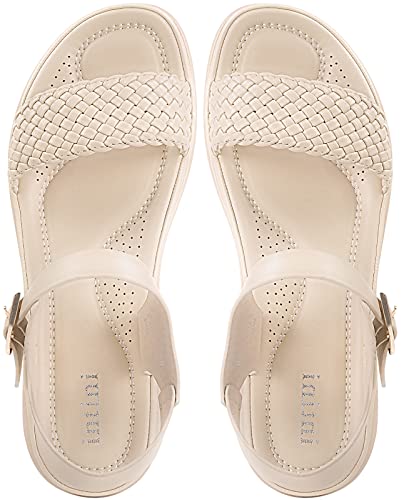 Intini Womens Flat Sandals Braided Strappy Summer Shoes Memory Foam Insole Sandals For Women Khaki 40 Eu #TOP4