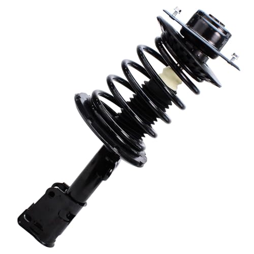 Image of Detroit Axle - 2pc Front Struts for 2001-2003 Chrysler Voyager 2001-2007 Town & Country Dodge Grand Caravan, Struts with Coil Spring Assembly 2002 Replacement Suspension