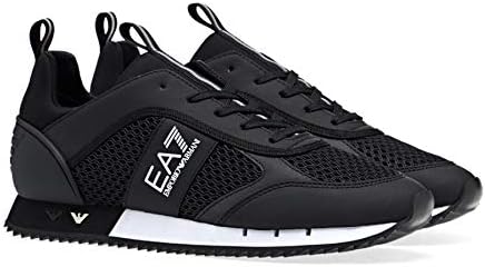 EA7 Men's Woven Trainers, Black, 10.5 US | Image 1
