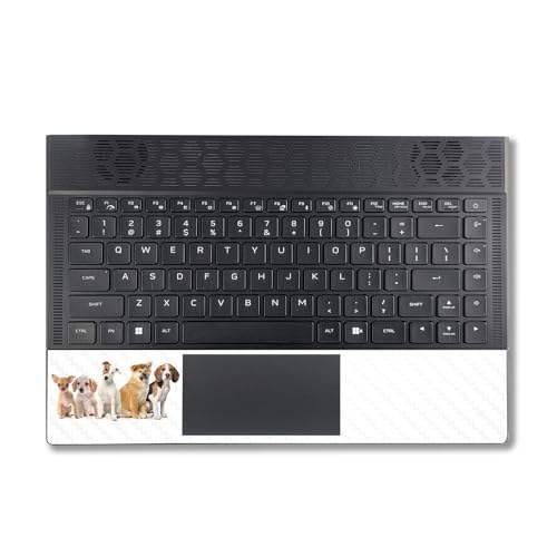 Image of MightySkins Carbon Fiber Skin Compatible with Alienware X14 R2 (2023) Full Wrap Kit - Puppy Posse | Protective, Durable Textured Carbon Fiber Finish | Easy to Apply & Change Styles | Made in The USA