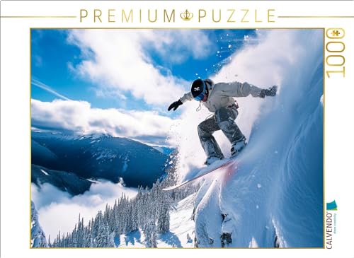 CALVENDO Puzzle Snowboarden, Freeride | 1000 Pieces Size 25